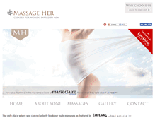 Tablet Screenshot of massage-her.co.uk